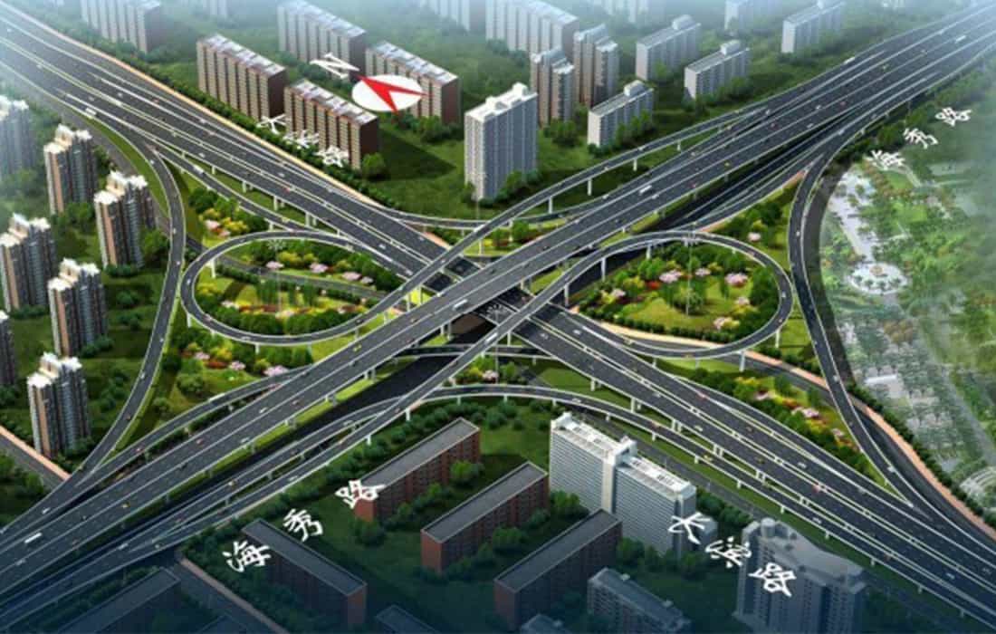 ?？谑锌焖俾肪W骨干工程海秀快速路工程