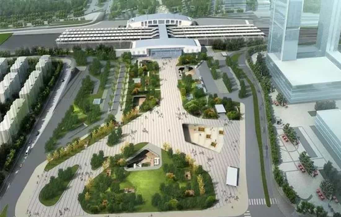 武漢光谷火車站東、西廣場(chǎng)土建工程