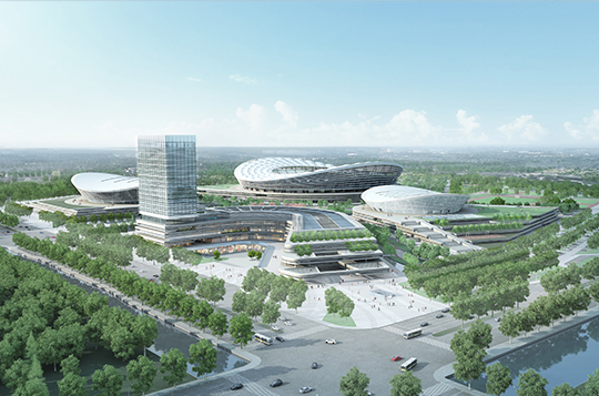 Suzhou Industrial Park Sports Center (Stadium, Gymnasium, Swimming Pool, Central Garage) (Luban Award Project for 2018-2019)