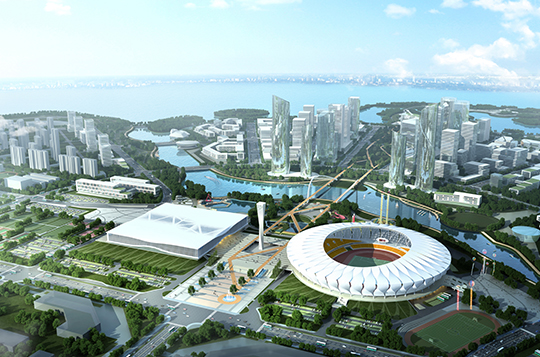 Huangshi Olympic Sports Center - Stadium (Luban Award Project for 2018-2019)