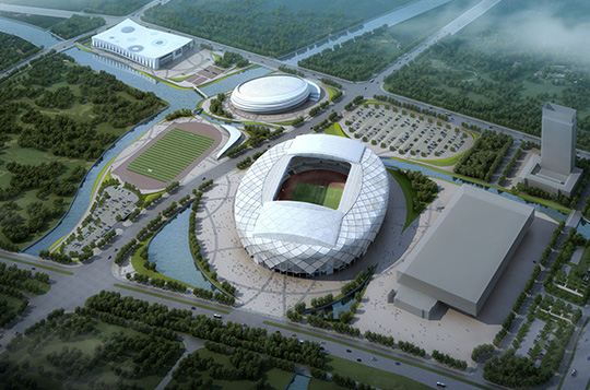 Shaoxing County Sports Center Project (Luban Award Project for 2014-2015)