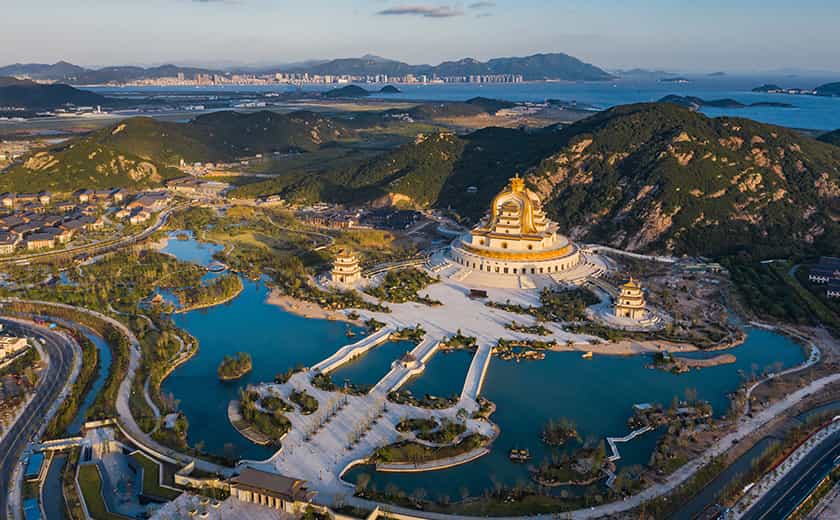 舉世無(wú)雙  流芳百世：普陀山觀音圣壇竣工大吉