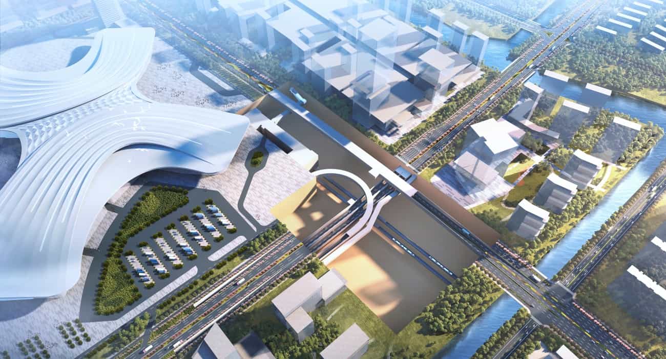 高鐵蘇州北站動車所上蓋軌道車站預留工程